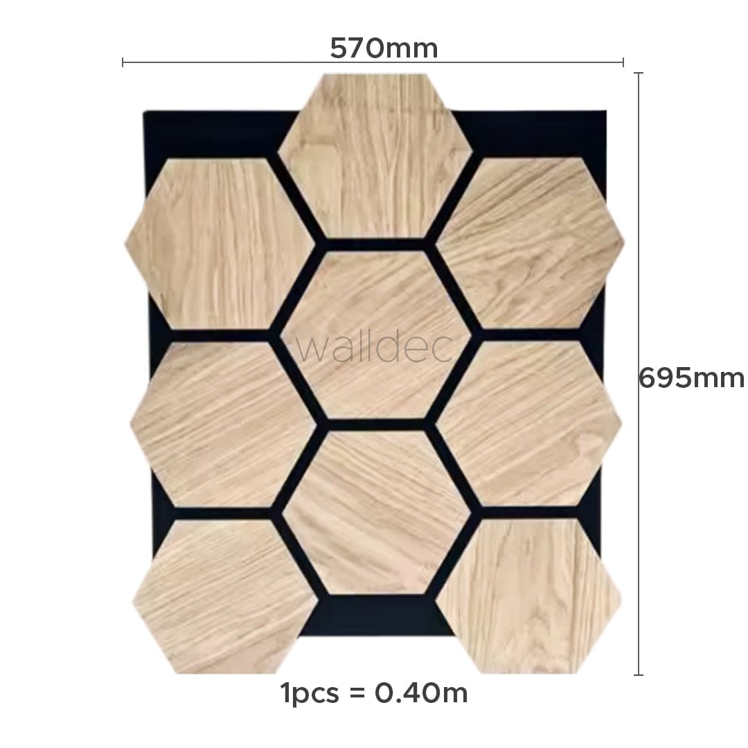 Hexagon Panel - Natural Aura
