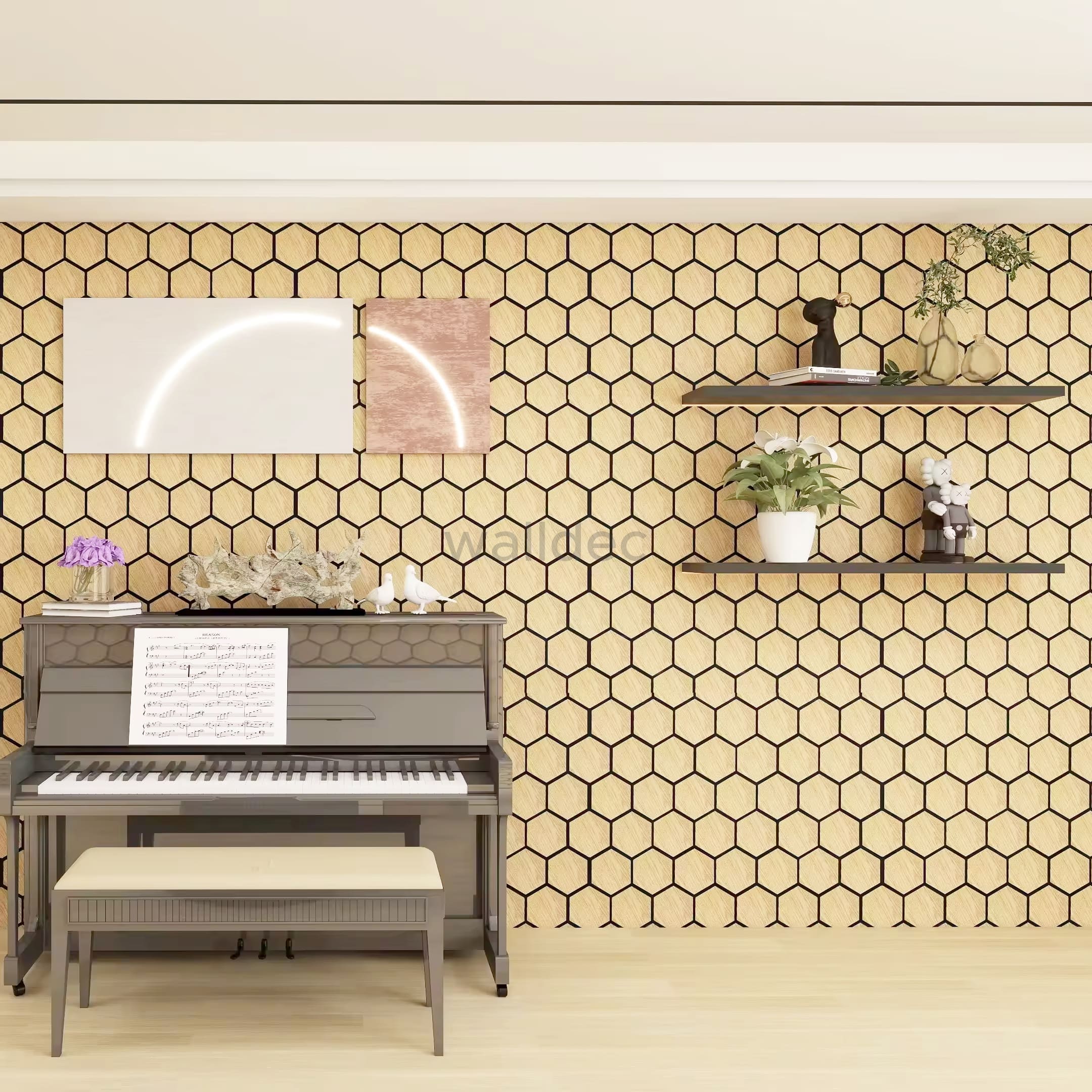Hexagon Panel - Natural Aura