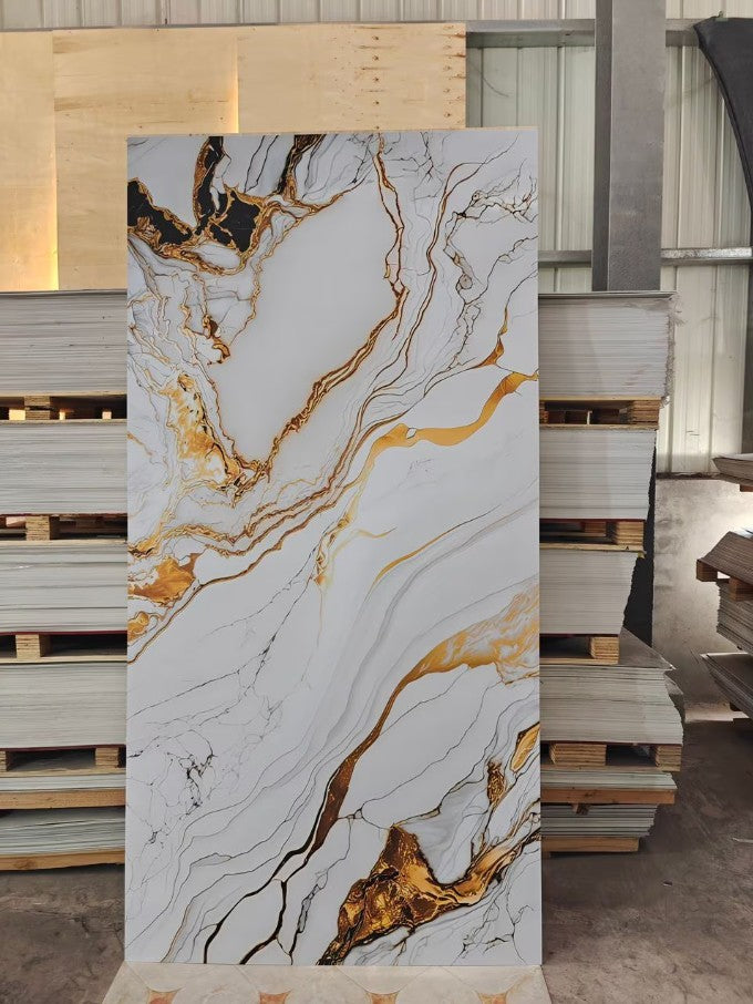Gold Star Marble Effect Wall Panel