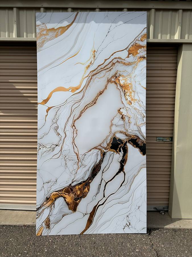 Gold Star Marble Effect Wall Panel