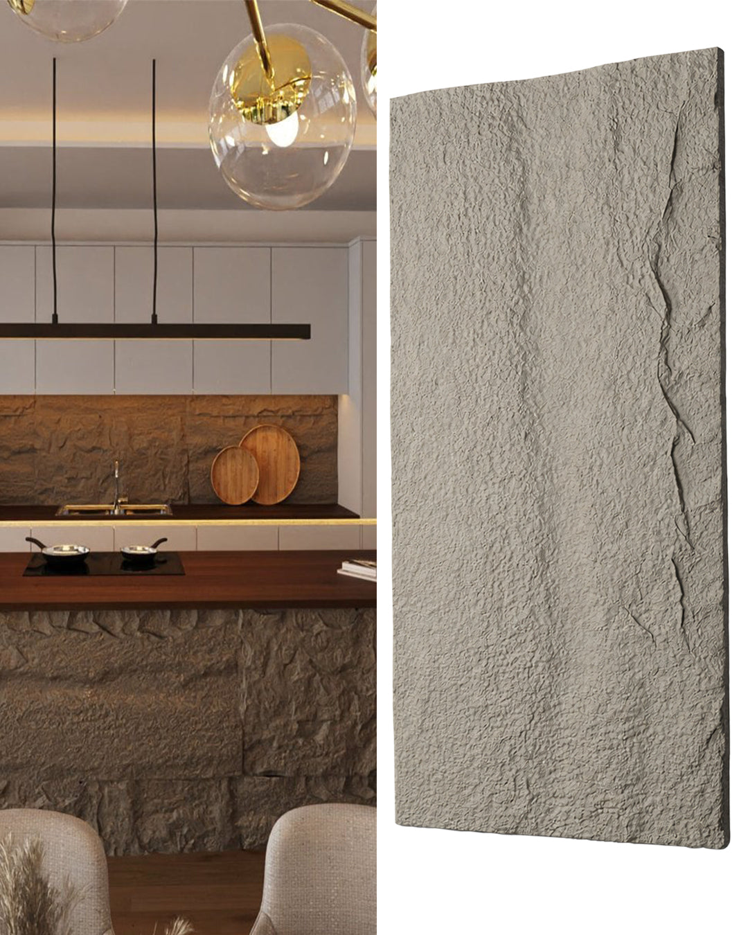 Aphrodite Stone Rock Effect Wall Panels 120x60cm (47.24" x 23.62")