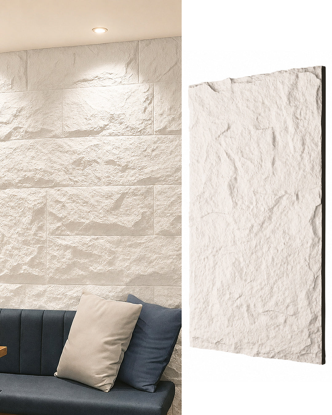 Everest Rock Stone Effect Wall Panels 120x60cm (47.2" x 23.6")