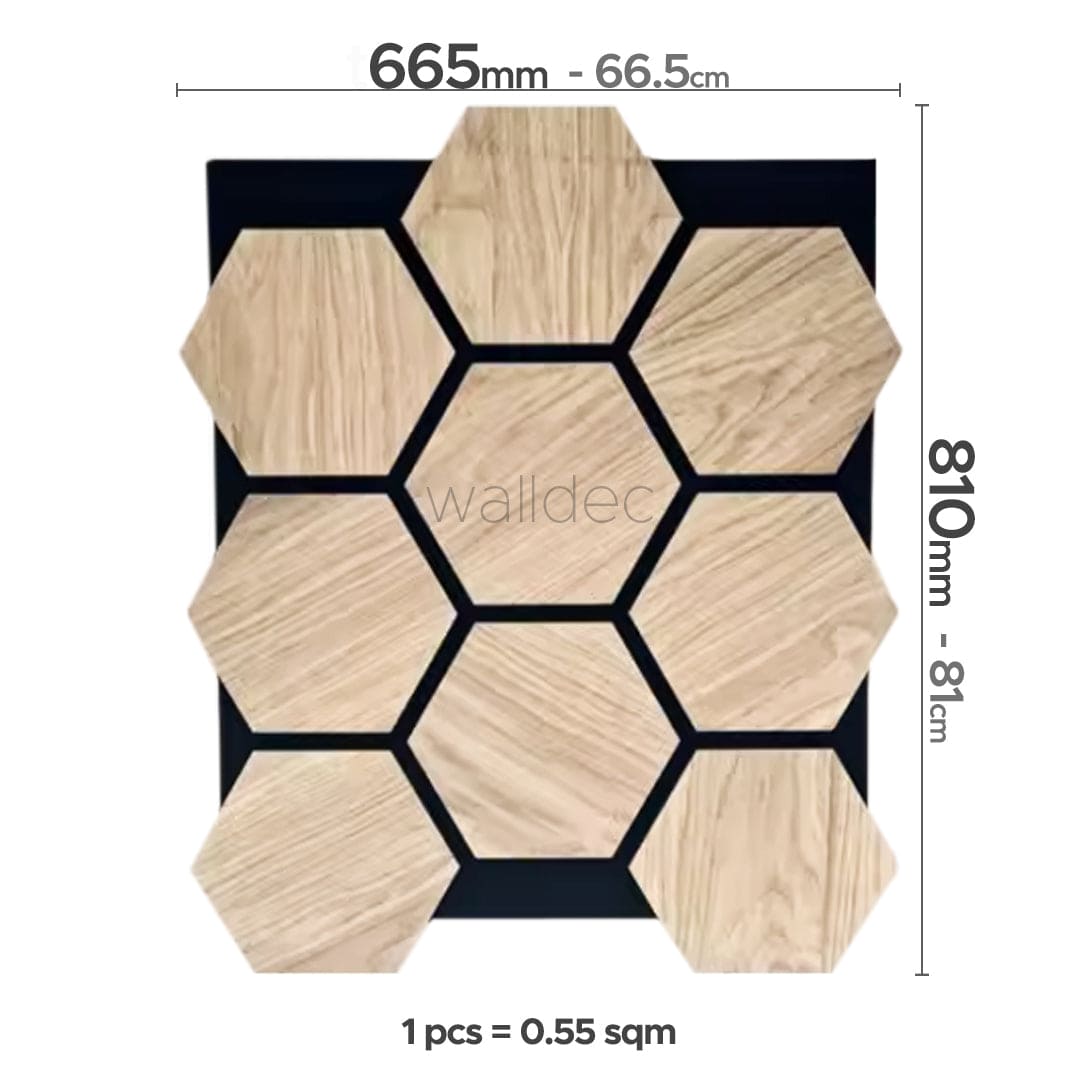 Hexagon Panel - Natural Aura