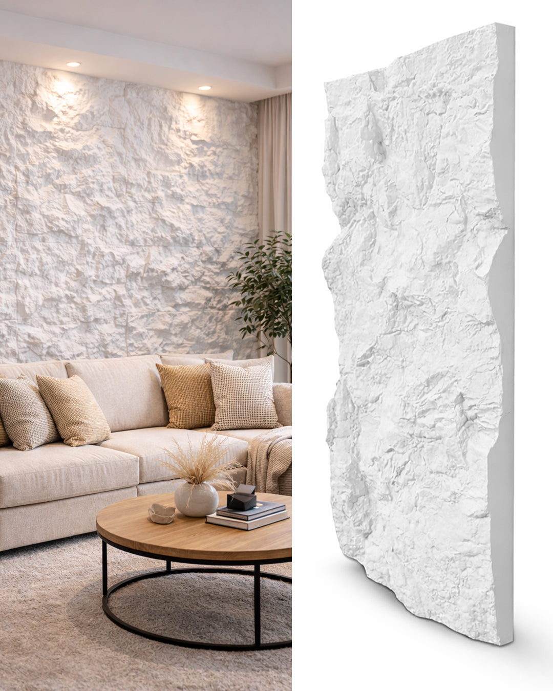 Iceberg Rock Stone Effect Wall Panels 120x60cm (47.24" x 23.62")