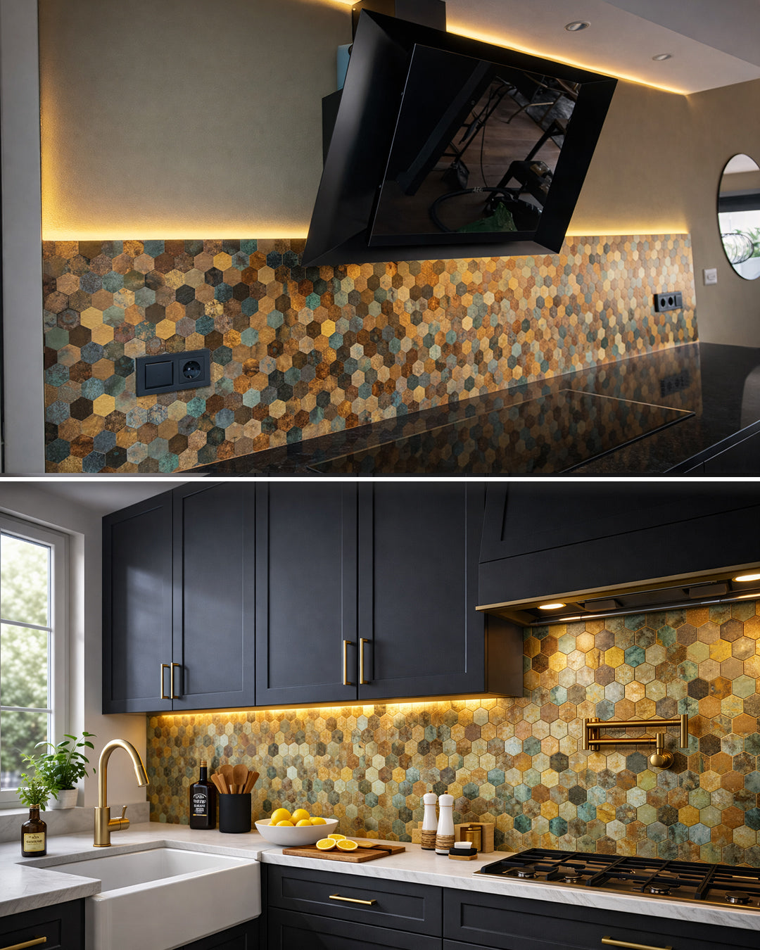 Premium Rustic | Peel & Stick Mosaic Tile Panel (288mm x 292mm / 11.3" x 11.5")