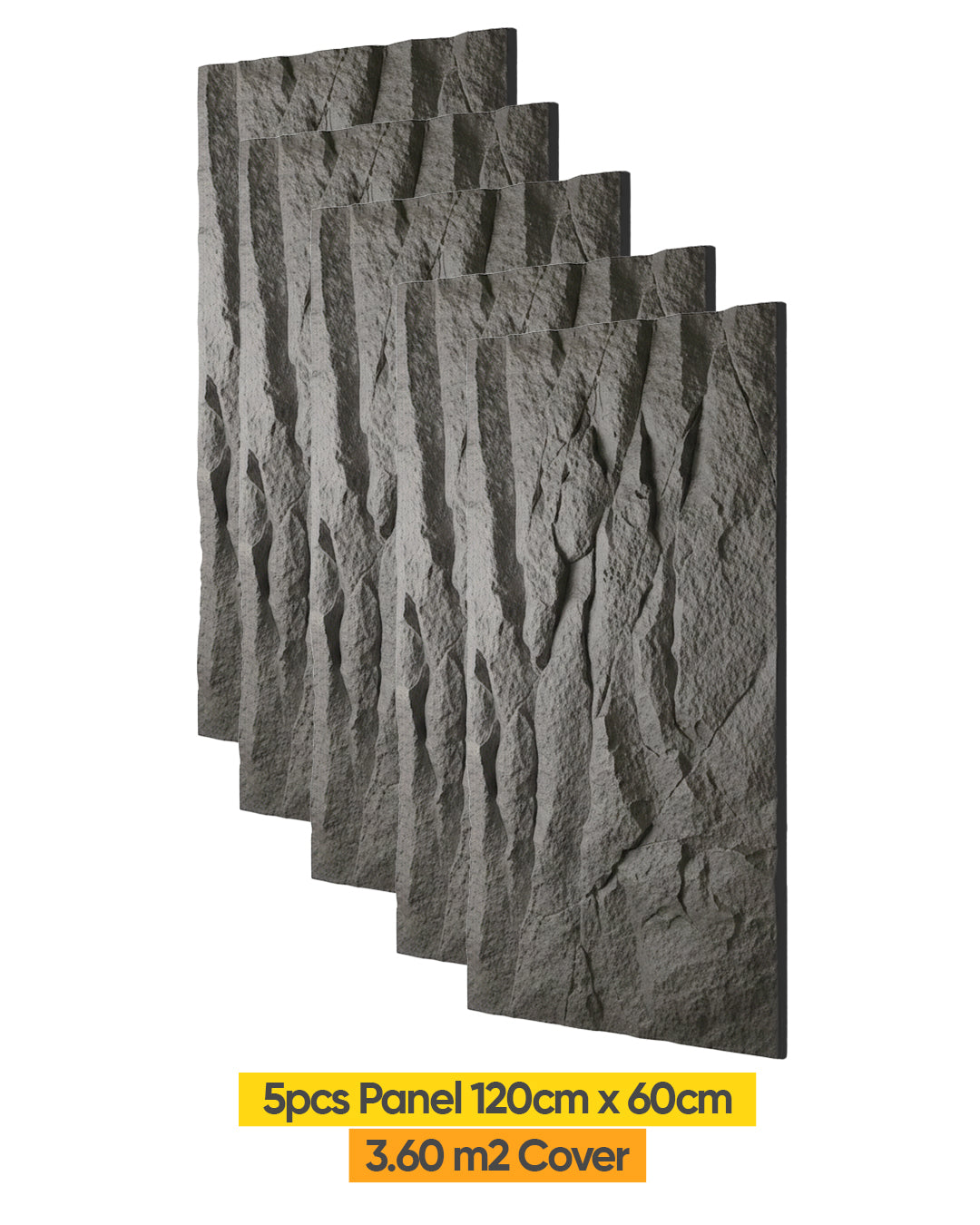 Nova Stone Rock Effect Wall Panels 120x60cm (47.24" x 23.62")