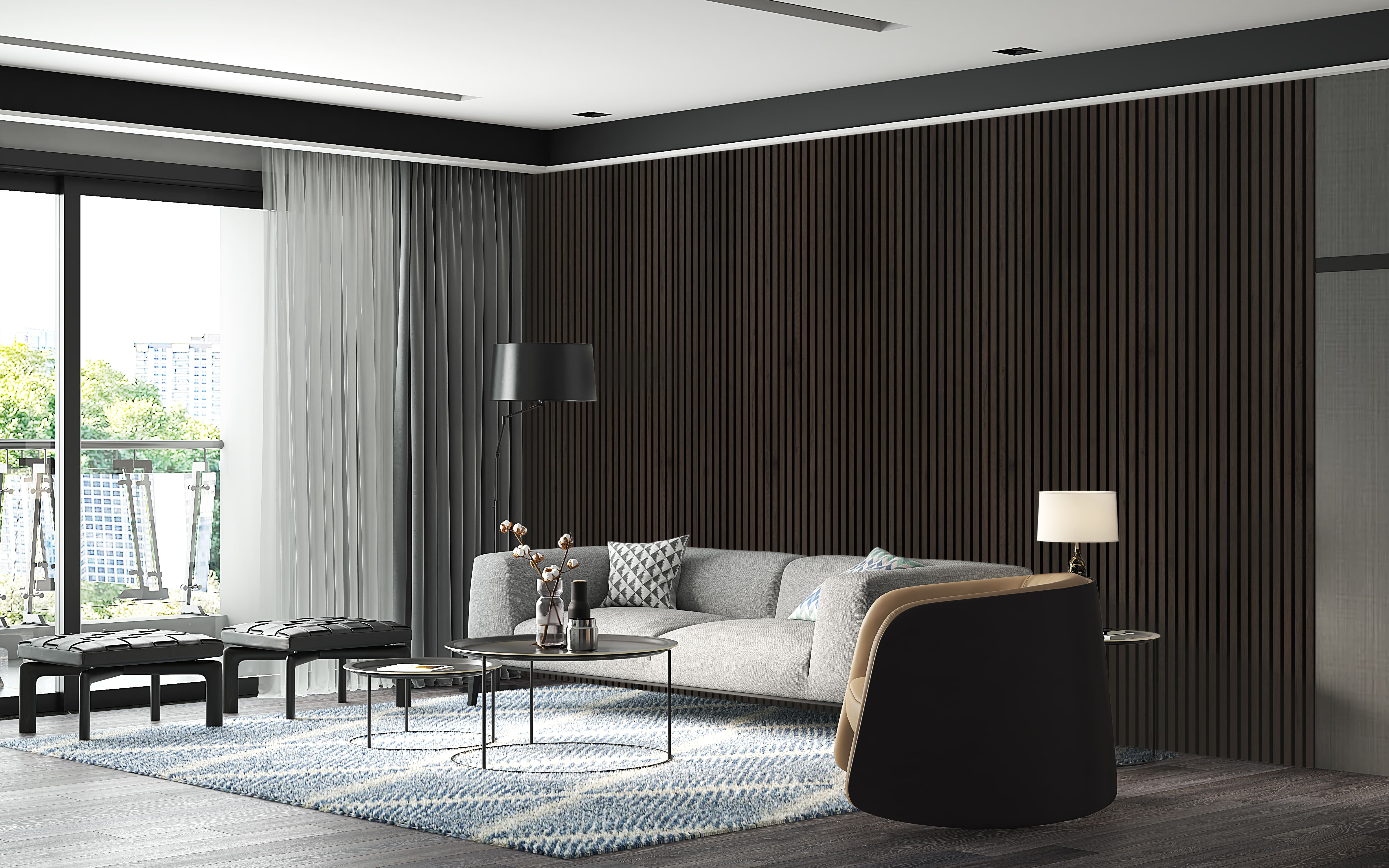 Walnut Wall Classic Walnut Peel & Stick Wood Wall Plank | 3D Wall