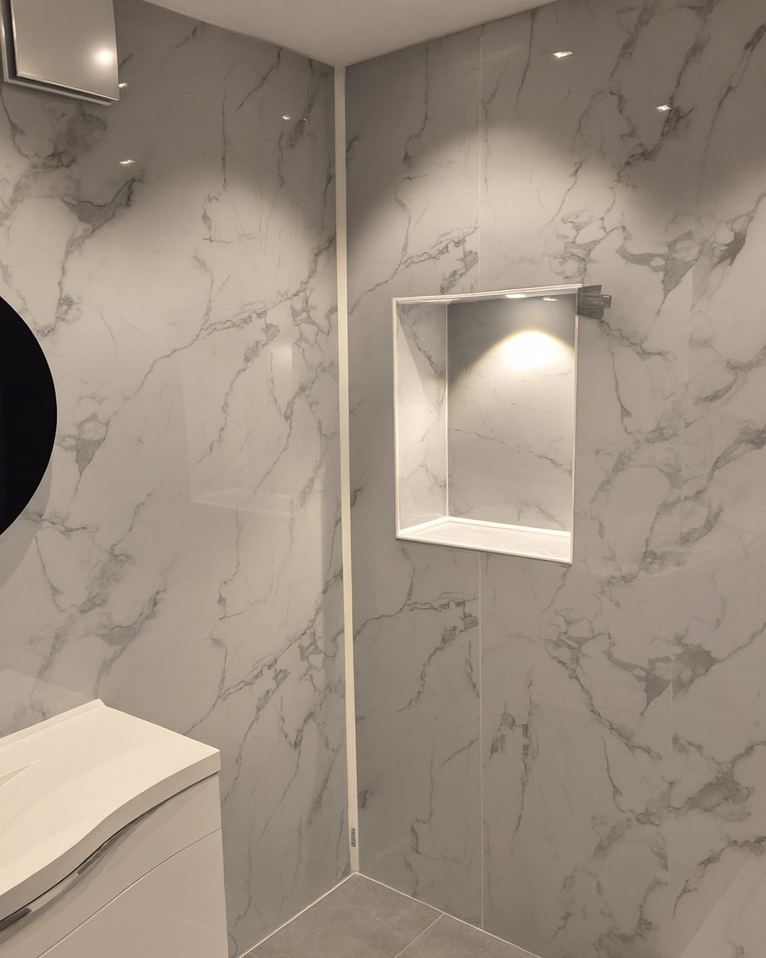 Carrara Marble Effect Wall Panels 120 x 60 cm