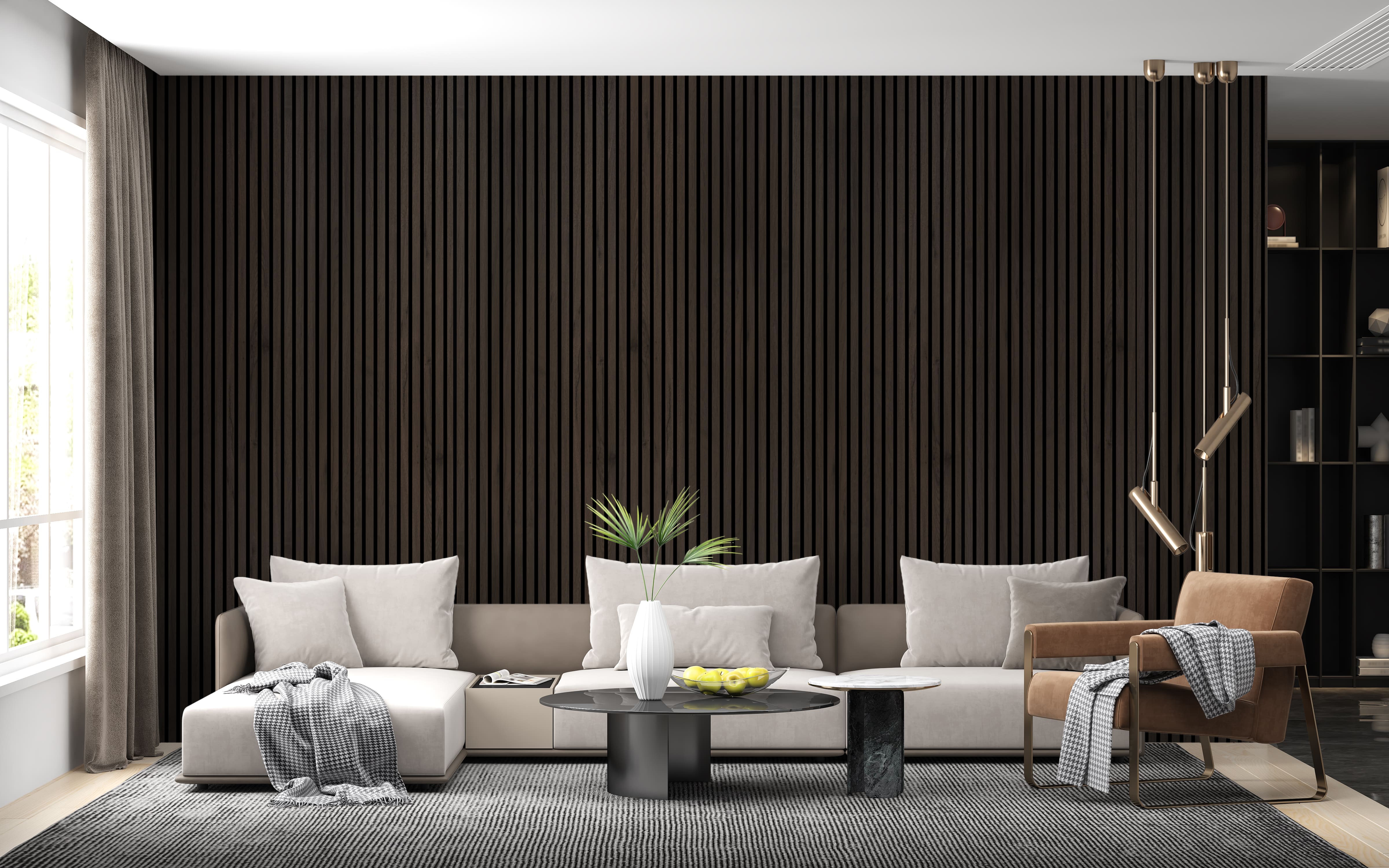 Walnut Shell Wall Deep Walnut Wall Panel | WallDec – Walldec
