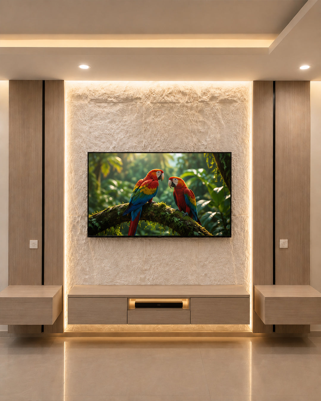Ivory Rock Stone Effect Wall Panels 120x60cm (47.2" x 23.6")
