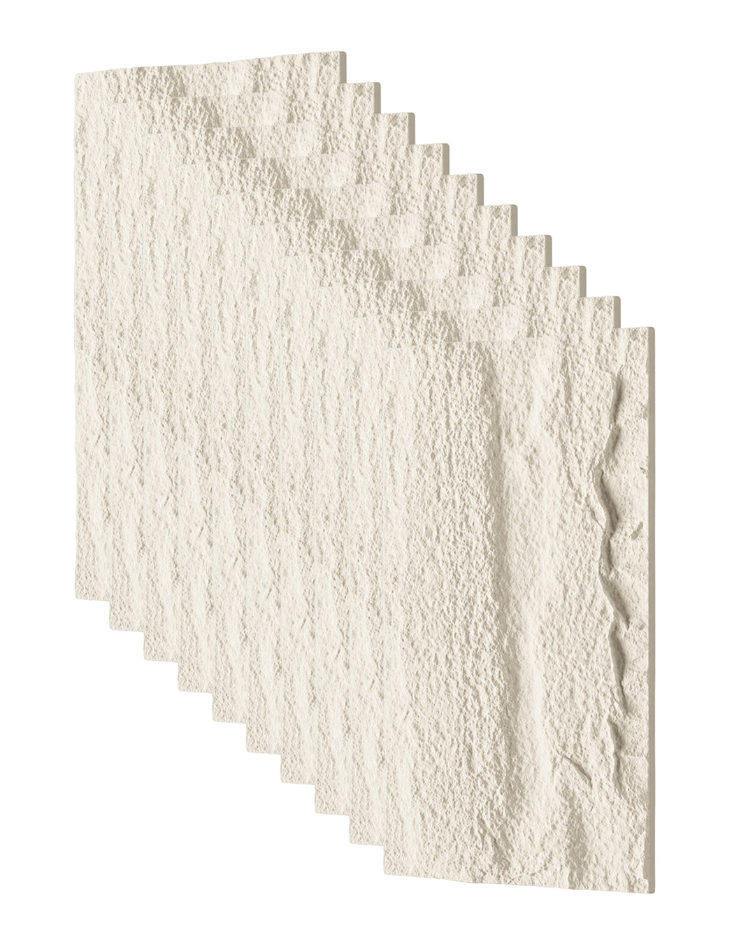 Ivory Rock Stone Effect Wall Panels 120x60cm (47.2" x 23.6")