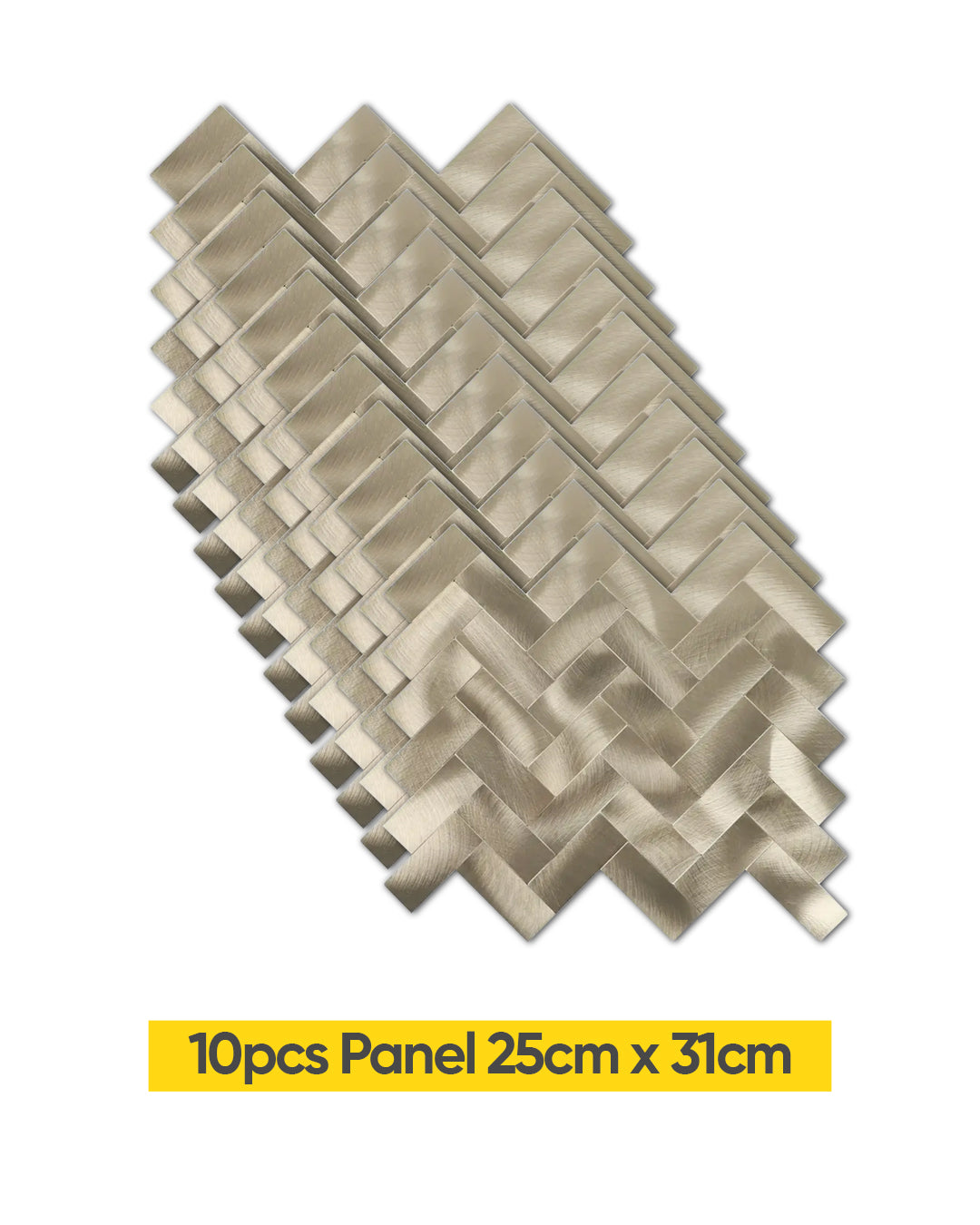 Harringborne Luxe | Peel & Stick Mosaic Tile Panel (255mm x 318mm / 10" x 12.5")