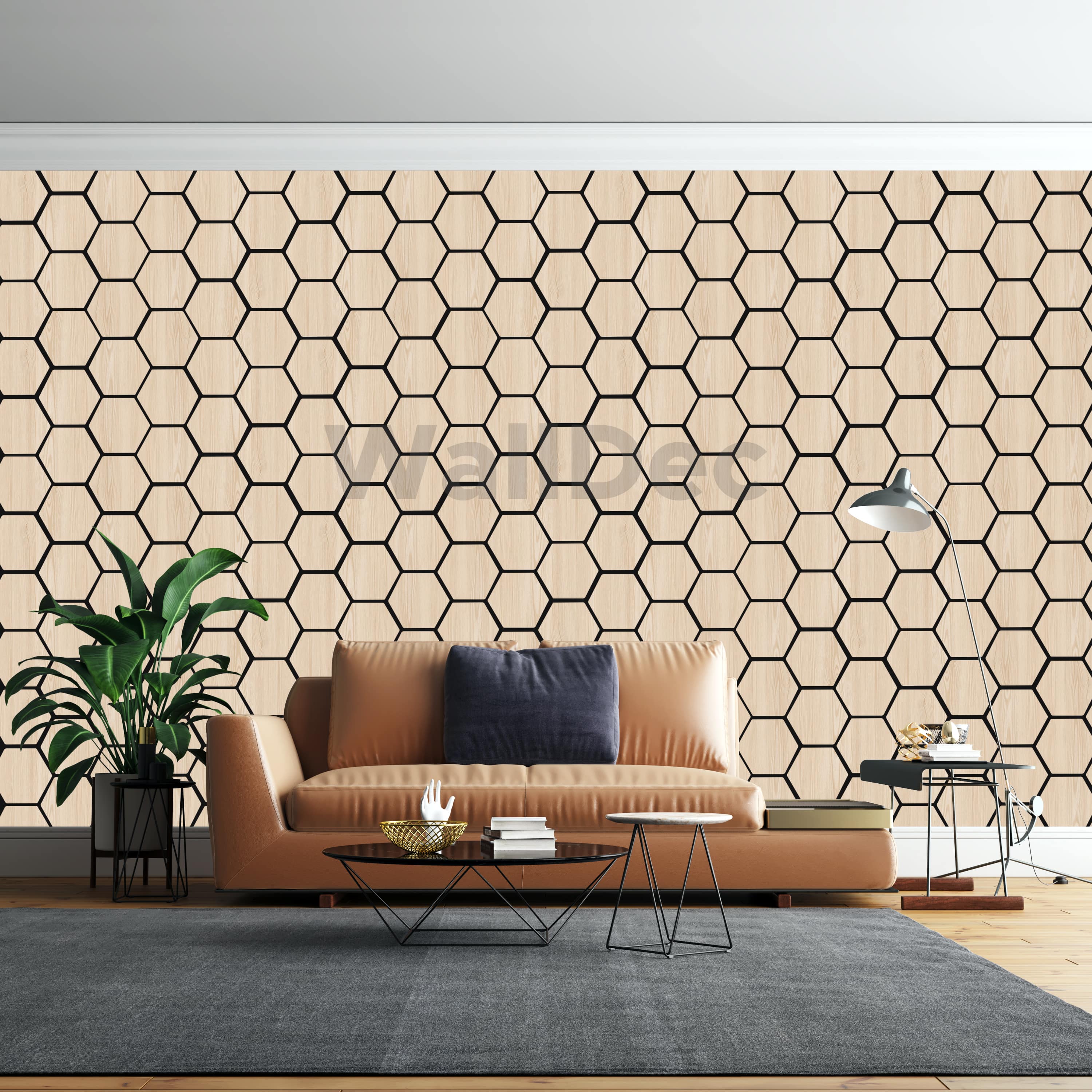 Hexagon Panel - Natural Aura