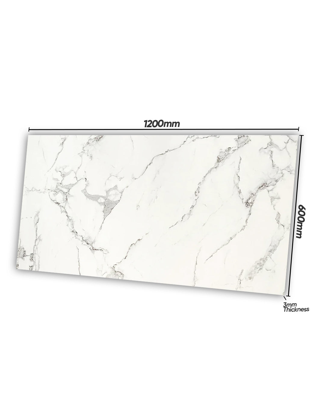 Carrara Marble Effect Wall Panels 120 x 60 cm