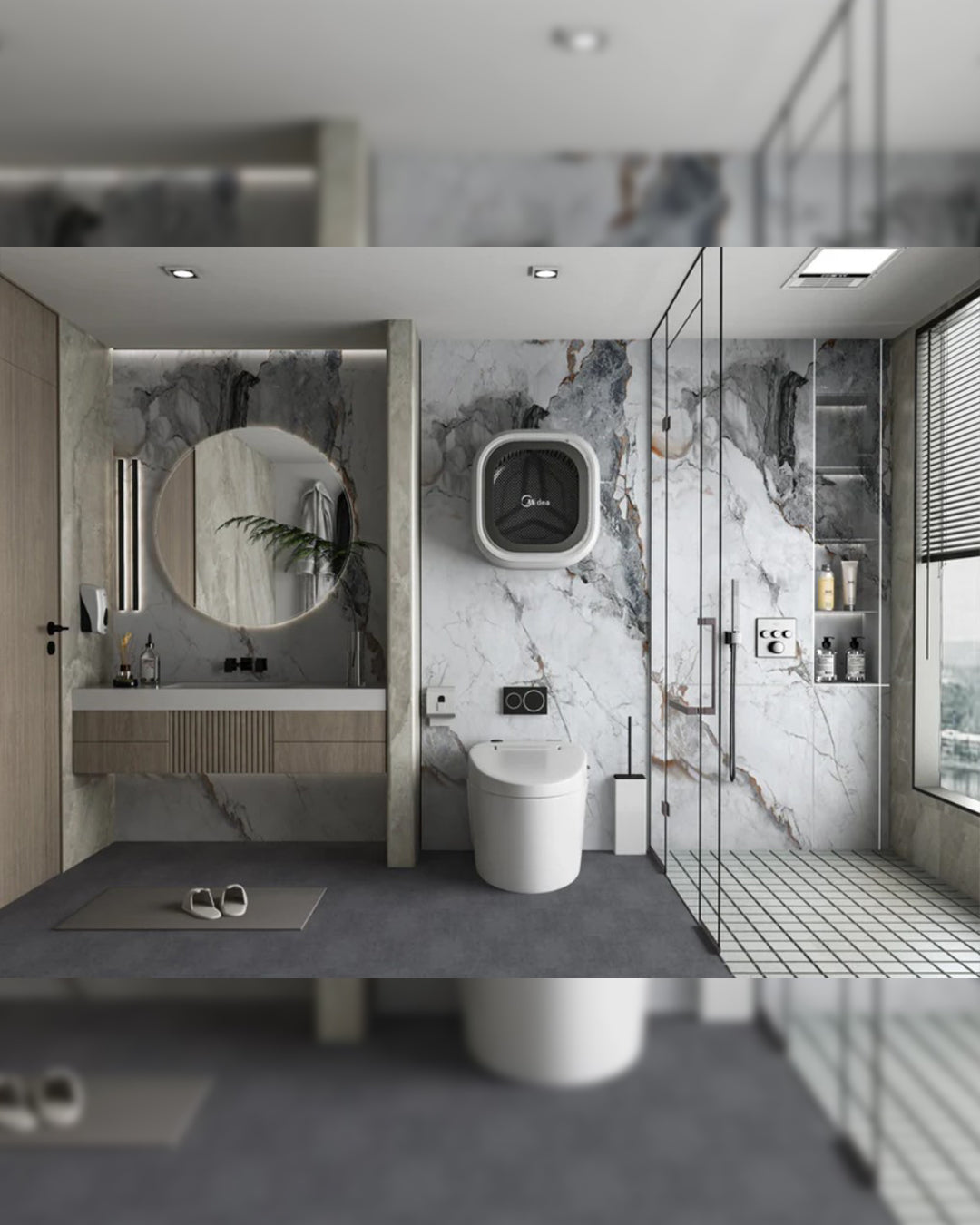 Luna White – PVC Marble Effect Panel (120 x 60 cm | 3mm)