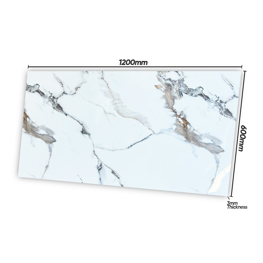 Mocha White – PVC Marble Effect Panel (120 x 60 cm | 3mm)