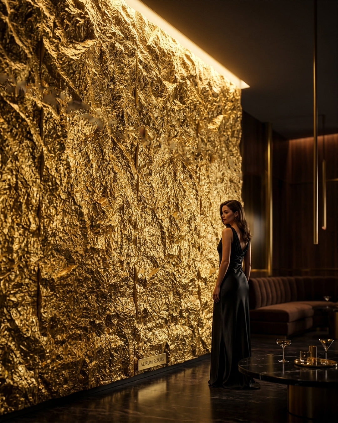 Golden Rock Stone Effect Wall Panels 120x60cm (47.24" x 23.62")