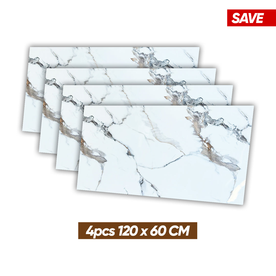 Mocha White – PVC Marble Effect Panel (120 x 60 cm | 3mm)