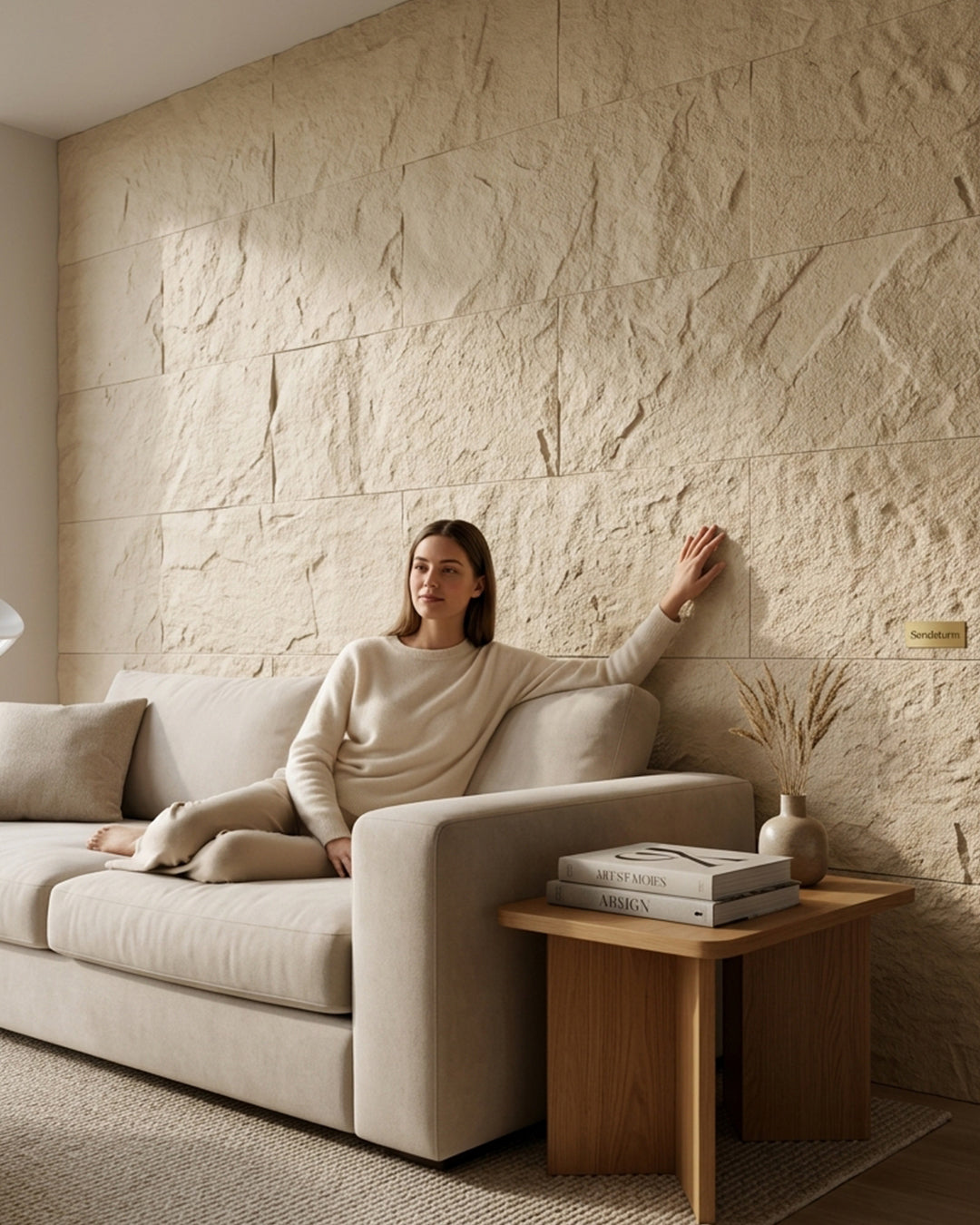 Sandstorm Stone Rock Effect Wall Panels 120x60cm (47.24" x 23.62")