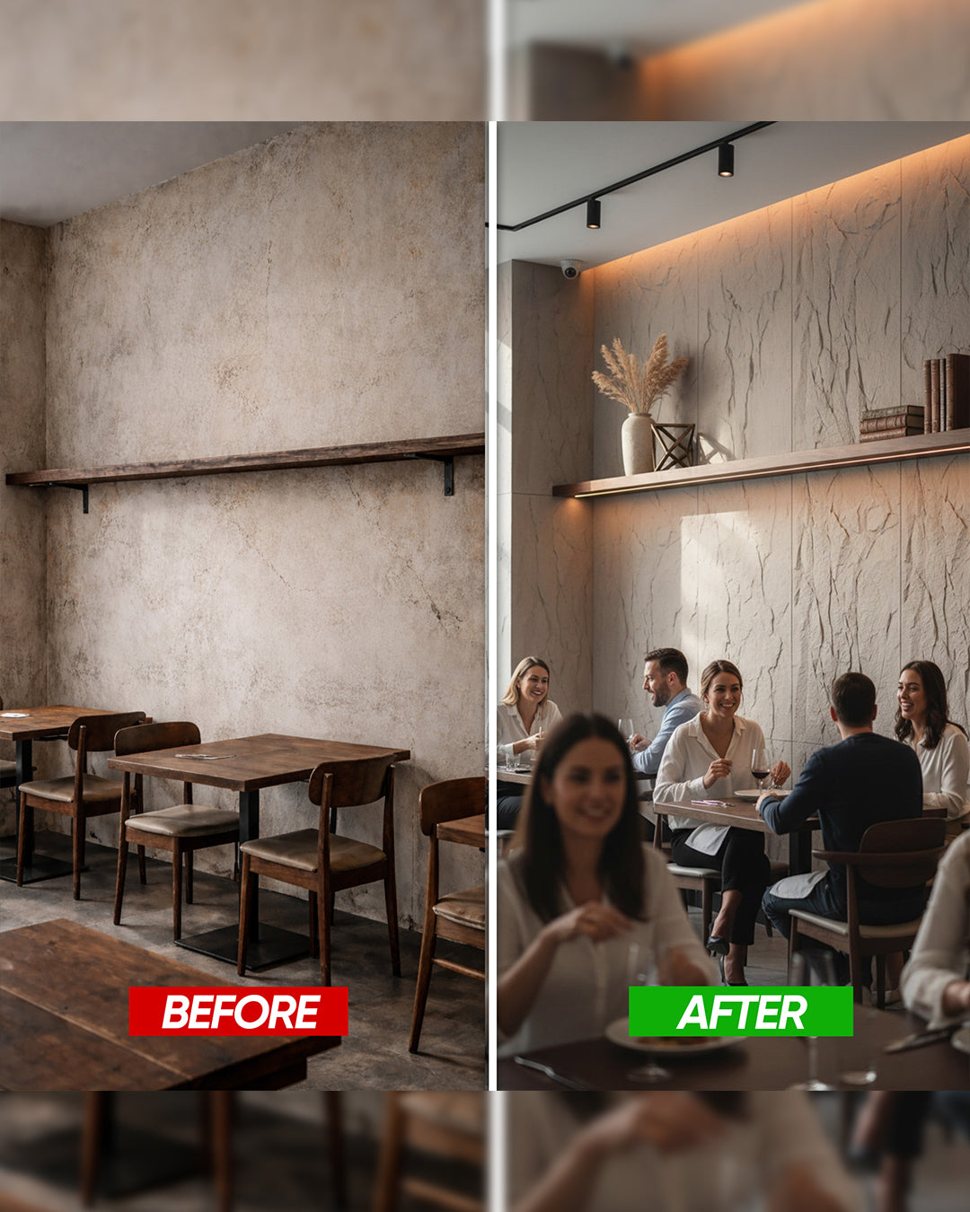 Helios Stone Rock Effect Wall Panels 120x60cm (47.24" x 23.62")