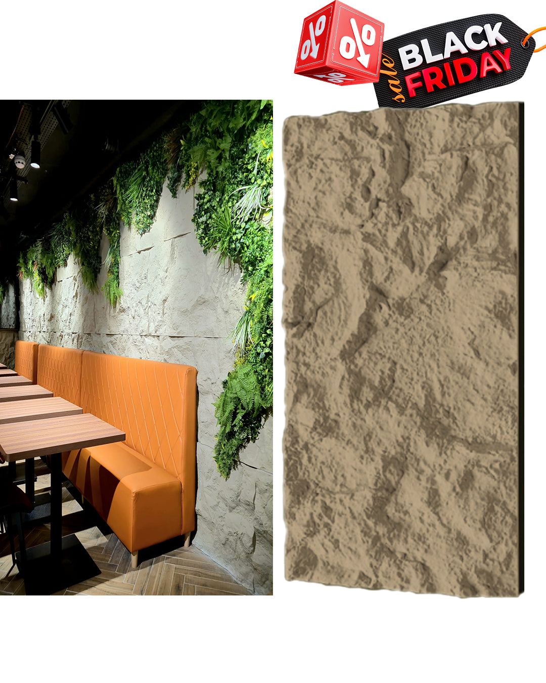 North Stone Rock Effect Wall Panels 120x60cm