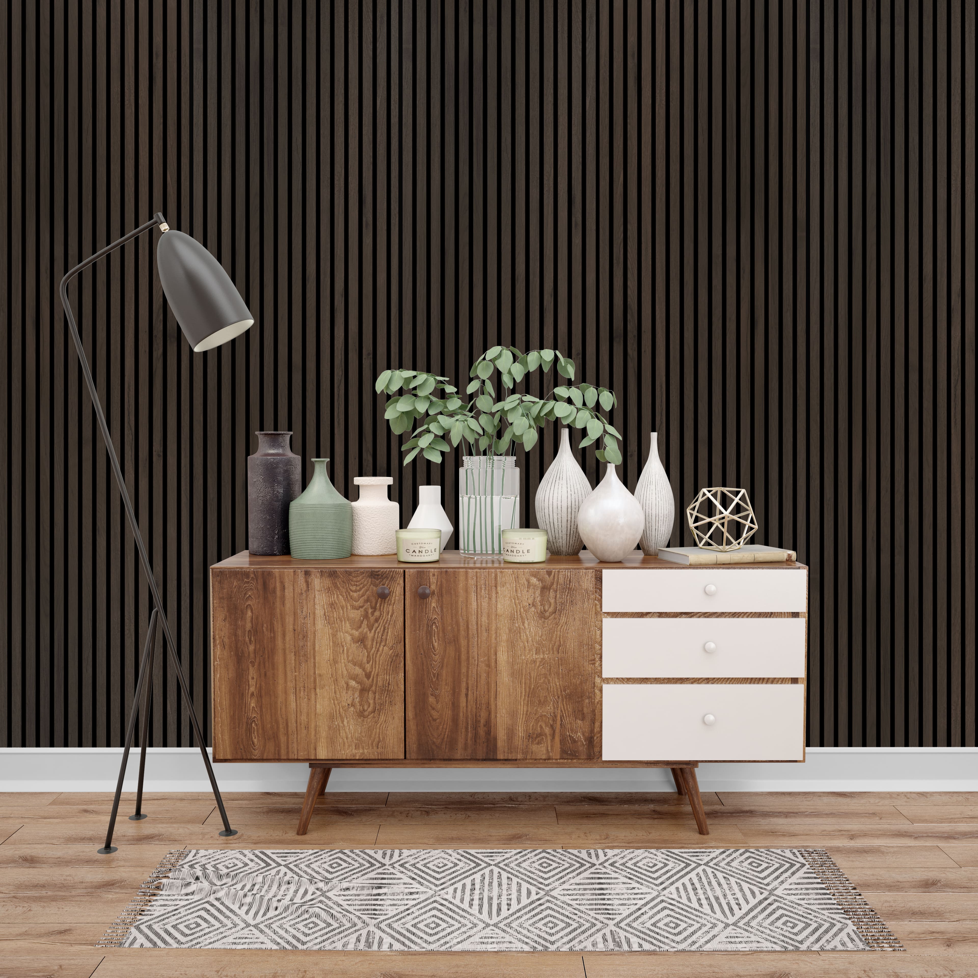 Walnut Shell Wall Deep Walnut Wall Panel | WallDec – Walldec