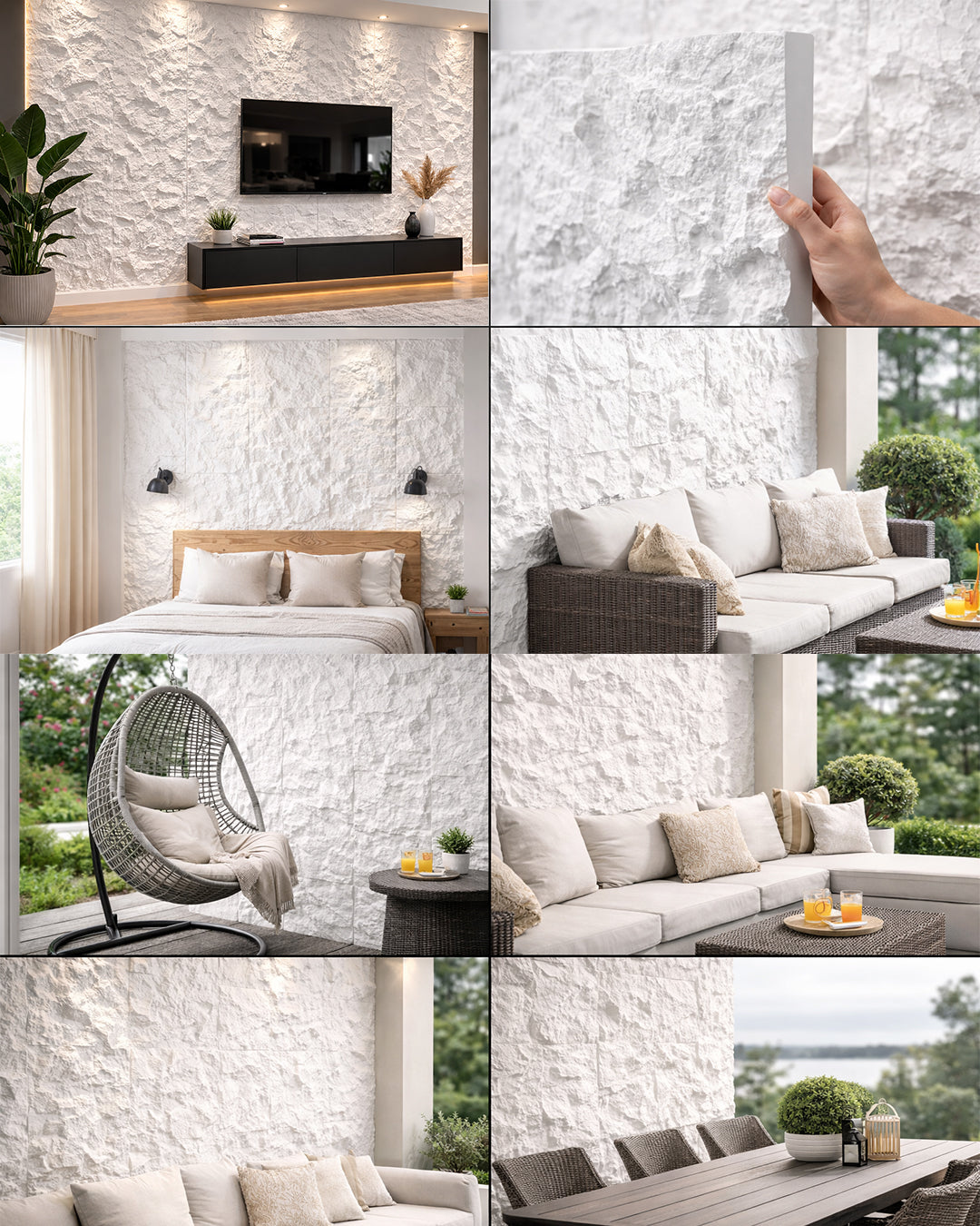 Iceberg Rock Stone Effect Wall Panels 120x60cm (47.24" x 23.62")
