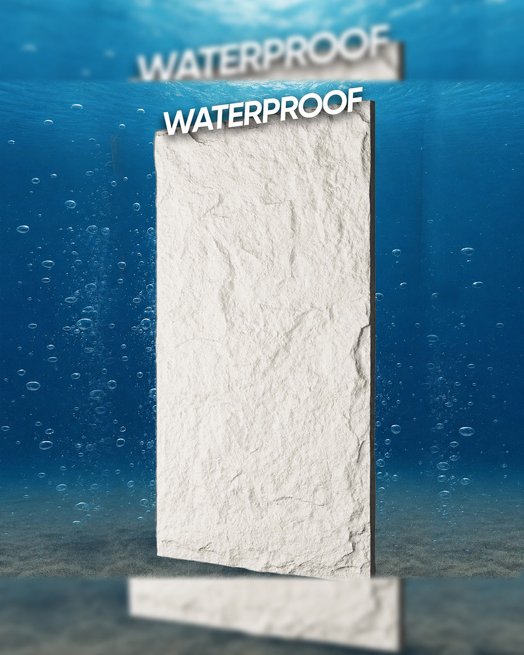 Ivory Rock Stone Effect Wall Panels 120x60cm (47.2" x 23.6")