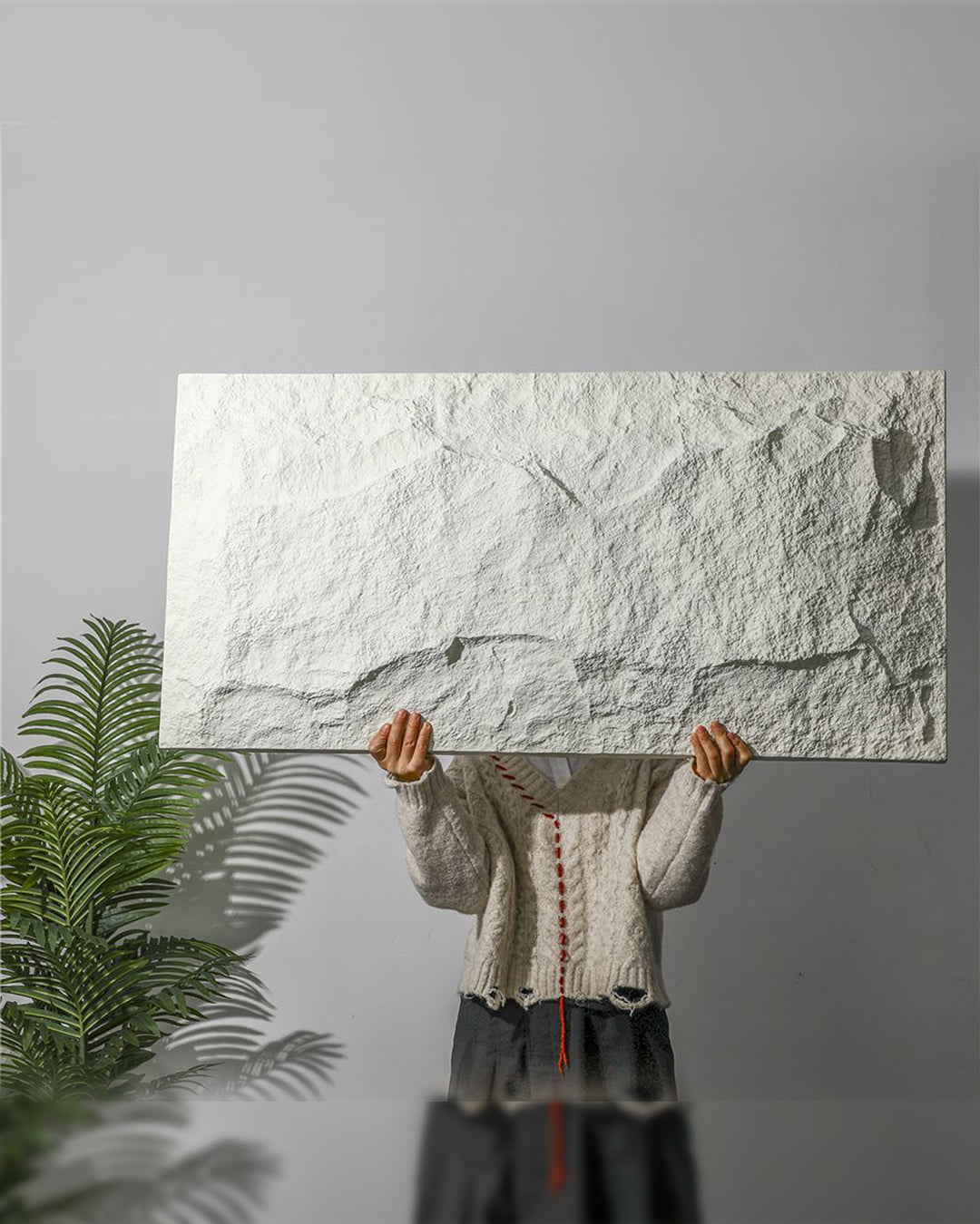 Cloudy Rock Stone Effect Wall Panels 120x60cm (47.2" x 23.6")