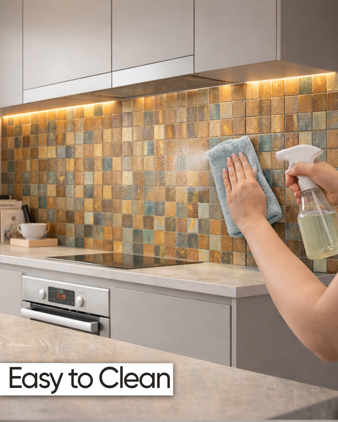 Oxide Mosaic | Self Adhesive Mosaic Tile Panel (30.5cm x 30.5cm / 12" x 12")