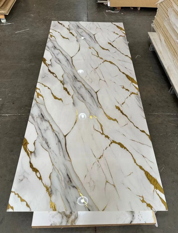 Golden Aura Marble Effect Wall Panel