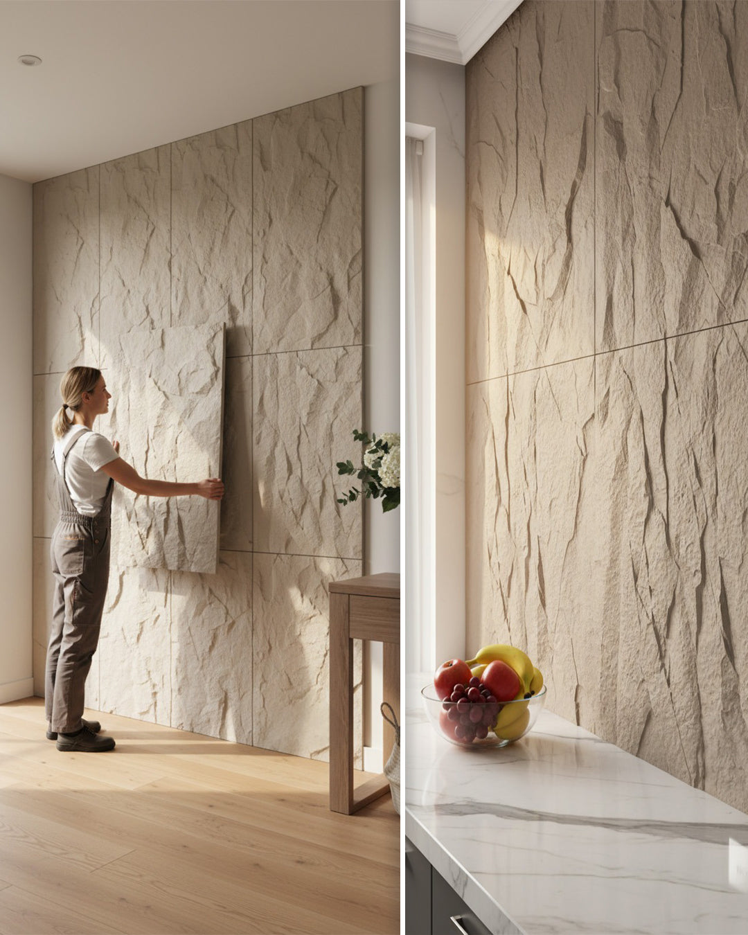 Helios Stone Rock Effect Wall Panels 120x60cm (47.24" x 23.62")