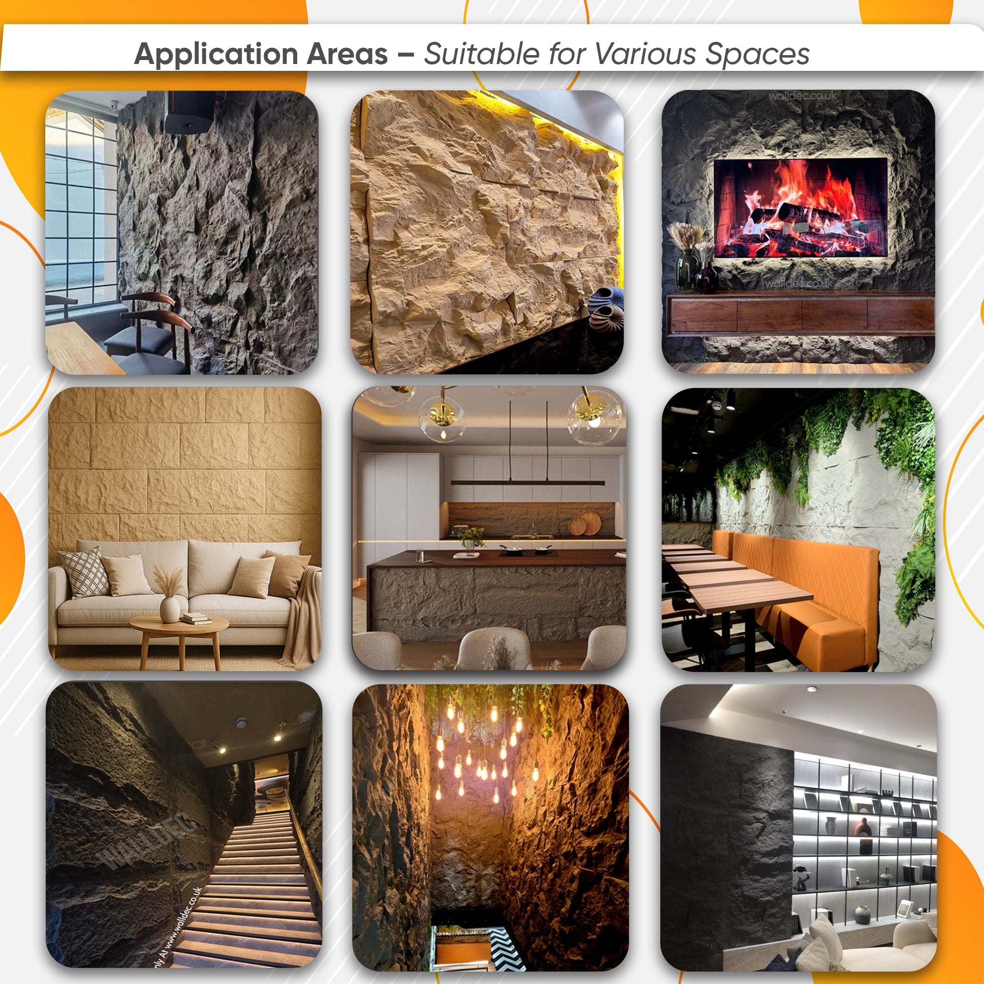 Stonehenge Stone Effect Wall Panels 120x60cm