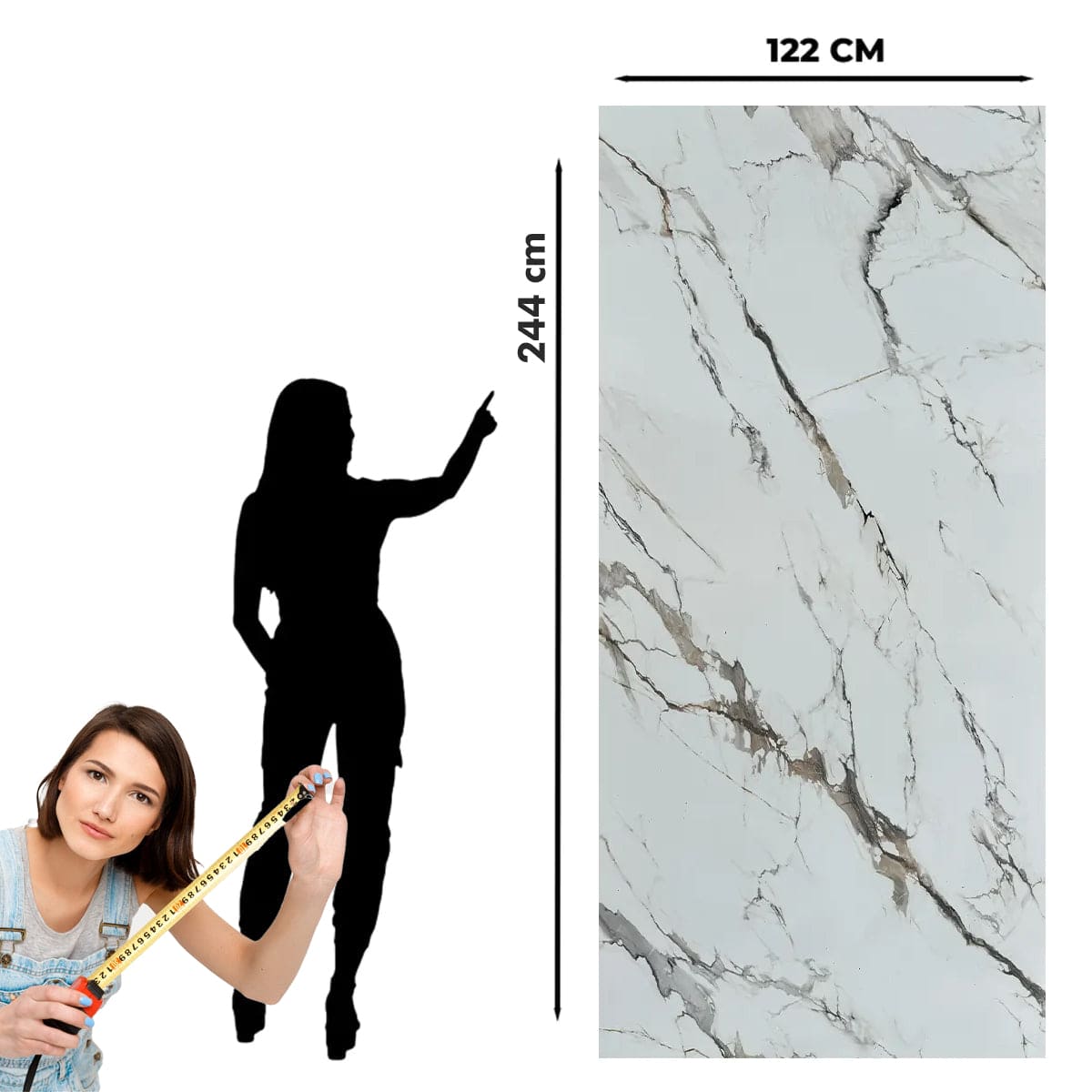 Viola Marble Effect Wall Panel