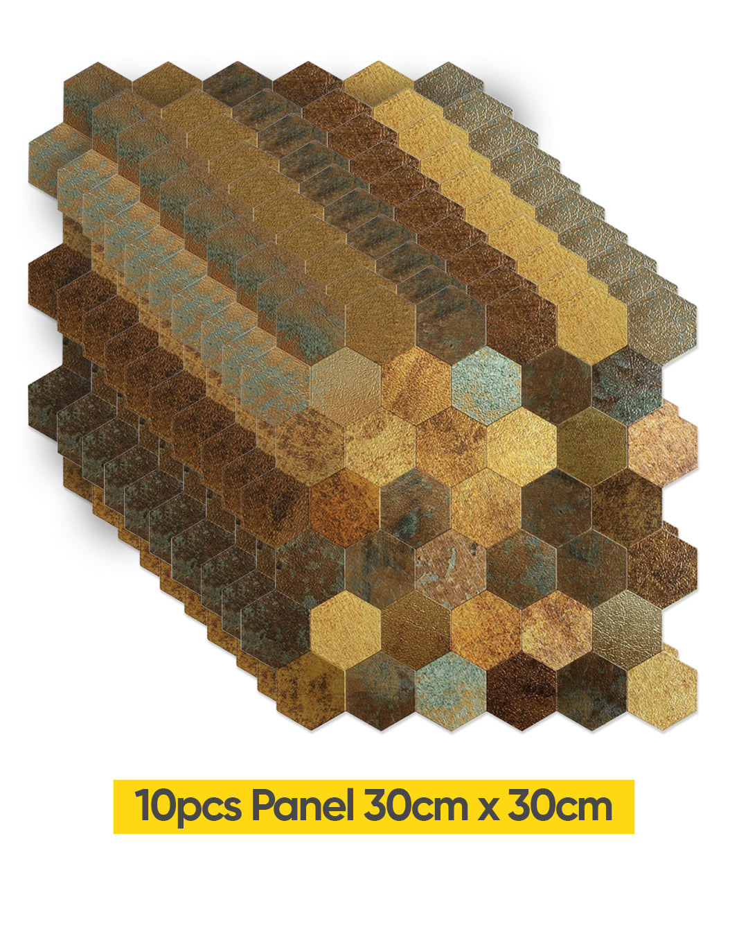 Premium Rustic | Peel & Stick Mosaic Tile Panel (288mm x 292mm / 11.3" x 11.5")
