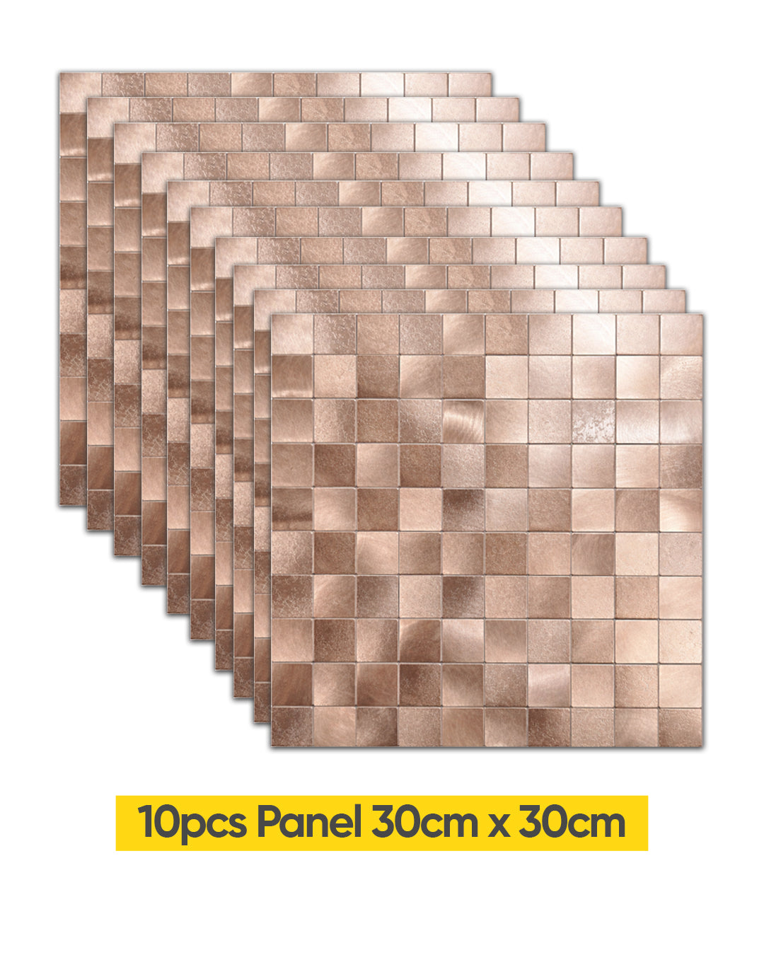 Rose Blush | Peel & Stick Mosaic Tile Panel (30 cm x 30 cm / 11.8" x 11.8")