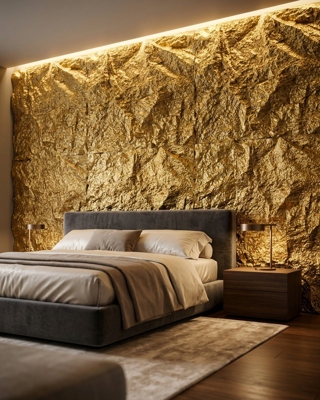 Golden Rock Stone Effect Wall Panels 120x60cm (47.24" x 23.62")