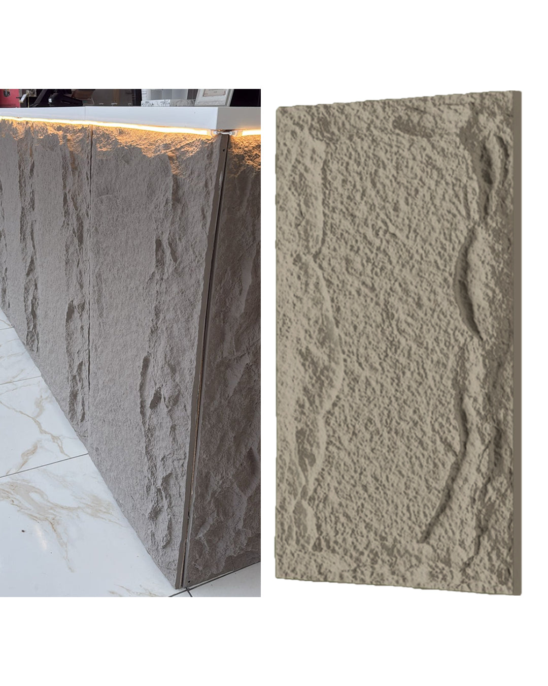 Hollywood Stone Effect Wall Panels 120 x 60 cm