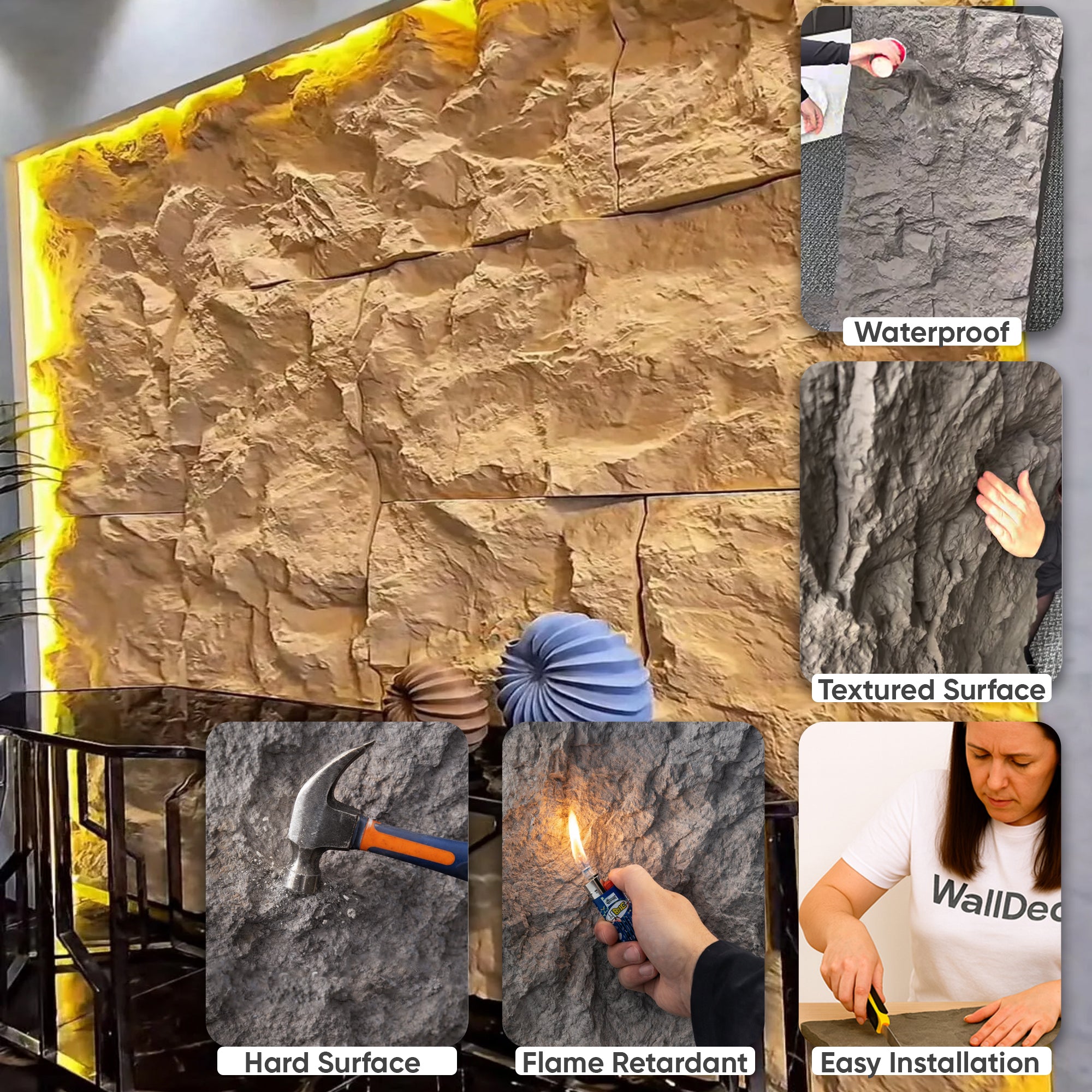 Stonehenge Stone Effect Wall Panels 120x60cm