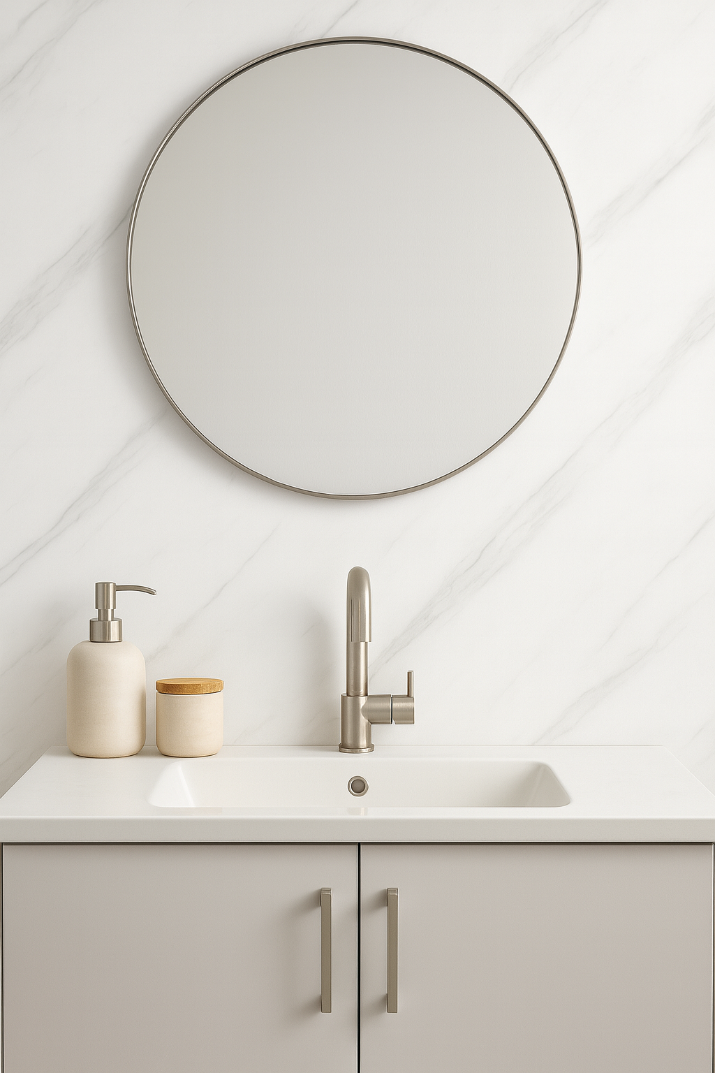 Pearl White – PVC Marble Effect Panel (120 x 60 cm | 3mm)
